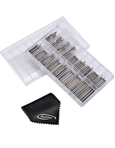 Mudder 360 Stck 8-25 mm Watch Frhling Bars Link Pins mit Reinigungstuch Mudder 360 Stck 8-25 mm Watch Frhling Bars Link Pins mit Reinigungstuch