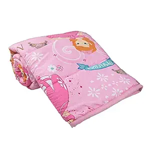 Handicraftworld Cartoon Design Print Single Bed Reversible Polycotton AC Dohar/Blanket for Kids ( Multicolour)