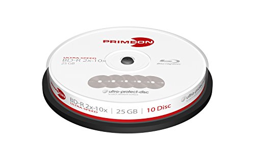 Primeon 2761307 BD-R Rohlinge (10x Ultra Speed, 25GB, 10-er Spindel)
