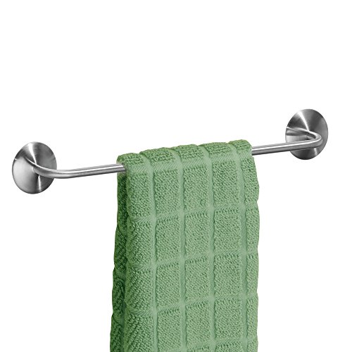 InterDesign 82780EU Affixx, Peel-and-Stick Starker Selbstklebender Forma Handtuchhalter, 33 cm, Edelstahl, gebürstet, 4,5 x 39,37 x 5,72 cm - 3