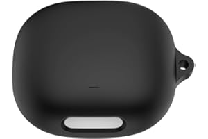 FTRONGRT Cover Compatibile con Anker Soundcore Liberty 4 Pro, Silicone Morbido, Antigraffio, Bluetooth Scatola per Cuffie Custodia Protettiva Compatibile con Anker Soundcore Liberty 4 Pro.Nero