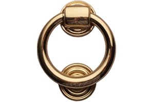 FRELAN HARDWARE Simple Ring Door Knocker - Polished Brass