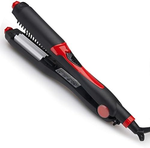 KDLD Hair Straightener ® Hair Straighteners Hair Curler 4-in-1 Multifunction Anti Frizz Hair Styler Instant Heat Up Straightening Brush Ceramic Straight Hair Straightener 4 Side Rotating Plate