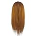 Training Head Cosmetology Hairdressing, CoastaCloud Mannequin Manikin Dolls Head 26 Inch 98% Real Hair Practice Training Hair + Table Clamp