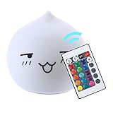LiZhi LED Nachtlicht,Kinder Silikon LED Nachtlicht mit 7 Farben ,USB aufladbar Touch Sensor LED Nachttischlampe für Babys Zimmer, Schlafzimmer Wohnzimmer,Camping,Picknick Indoor/Outdoor