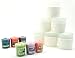 Produktbild 6 x Offizielles Yankee Candle Beach House Weiß Milchglas Votiv Kerzenhalter + 6 Verschiedene Votivkerzen