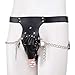 Produktbild C&S CS Frauen Gürtel Kette Königin Höschen Leder mit Schlössern spezielle Hosen Flirt Anti-Geländer Frauen Kette Lederhosen für Freundin