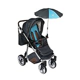 Universal Sonnenschirm Regenschirm für Kinderwagen und Sport Buggy, Babywagen Schirm mit Universal Halterung, UV-Schutz50+ Sonnensegel Sonnenschutz, zwei Farb - 7