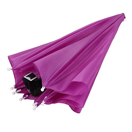 21″Durchmesser Schirmhut Regenschirm Fuchsie Angeln Beach Sports Hand Frei - 4