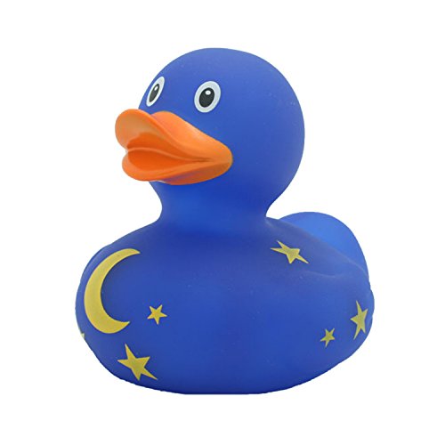 LiLaLu 8,5 cm Ente Spielzeug mit Mond und Sterne (Mehrfarbig)
