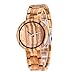 Produktbild LIGHTOP Uhr Holz Armbanduhr Holzuhren Damen mit Holz Armband und Quarzwerk