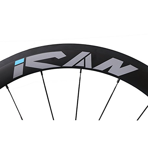 ICAN 50mm Carbon Laufradsatz Drahtreifen 700C 20/24 Löcher - 7