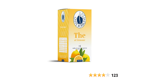 BORBONE CIALDA THE AL LIMONE 18 CIALDE FILTRO CARTA ESE : Amazon.it:  Alimentari e cura della casa