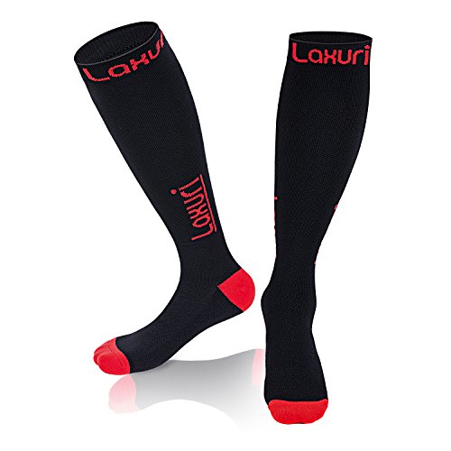 Lepfun Laxuri Chaussettes De Compression (20-30Mmhg) Pour Hommes Et Femmes, Sportifs, Voyage en Avion, Femmes Enceintes (Small)