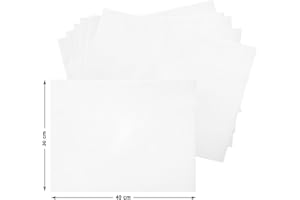 TOVAGLIETTE Pezzi 500 Americane 30x40 Tovagliette Usa e Getta in Carta Monouso Sottopiatti Monouso in Carta Bianca Rettangolari Goffrata Tovagliette di Carta per GIORDANO Cart