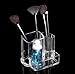 Angelina(TM) Clear Acrylic Lipstick & Brush Holder Storage Display Stand Cosmetic Stand Rack Holder Organizer Makeup Case