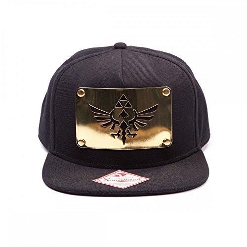 Preisvergleich Produktbild Zelda Gold Plate Original Cap in Schwarz aus 100% Polyacryl
