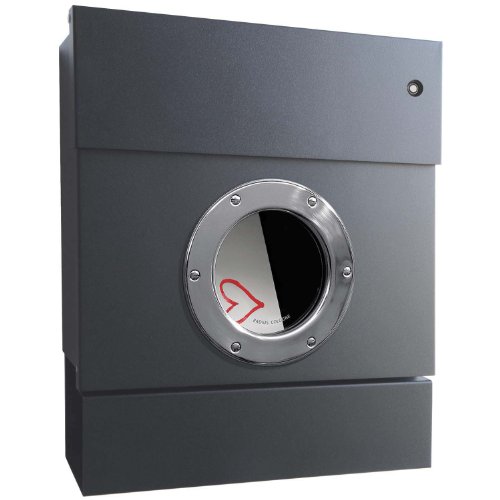 Preisvergleich Produktbild Letterman 2 anthrazit mit Klingeltaster rot