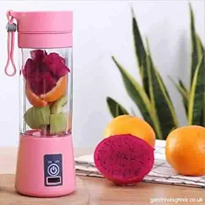 LABROS Portable Juicer Bottle Blender Wireless Rechargeable Juice Cup Mini Automatic Fruit Smoothie Cider Device (Multicolour)