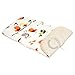 REVERSIBLE cotton & minky Pram INSERT, LINER covers Universal (bird/ beige minky)