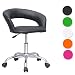 Produktbild SixBros. Design Rollhocker Arbeitshocker Hocker Bürostuhl Schwarz- M-95098/721