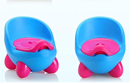 Preisvergleich Produktbild SHISHANG Kinderhocker mit verdickenkind Toilettenschüssel Bettpfanne Urinal Kindern exklusiv geeignet für 8 Monate-6 Jahre alt Baby PP Kunststoff sicher und ungiftig , blue