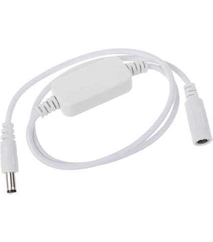 CERRXIAN Set di 2 cavi DC per riavvio del router 24 ore, cavo di riavvio automatico DC5521 24 ore, adatto per router con interfaccia DC 5,5 * 2,1 mm, cavi ottici Cat