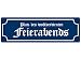 Produktbild Interluxe METALLSCHILD Blechschild Straßenschild PLATZ DES WOHLVERDIENTEN FEIERABENDS