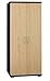Produktbild Drehtürenschrank / Kleiderschrank Trelew 34, Farbe: Wenge / Ahorn - 193 x 80 x 57 cm (H x B x T)