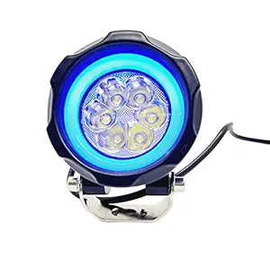AUTOPOWERZ 6 Led Fog Lamp Blue Cob Round Single (12-80V DC)