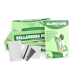 MENDWELL Belladonna Plast sheet Pain Relief Plaster - Pack of 10 Patches | Instant Relief From Joint & Muscle Pain, Cramps | No Side-effects.