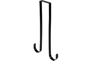 PEUTIER Ganchos para Puerta, Gancho para Colgar Puerta con Corona Gancho para Corona de Navidad para Puerta de Entrada Gancho Ajustable para Decoración de Puerta Navideña