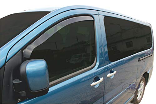 J&J AUTOMOTIVE | Deflecteurs d'air Déflecteurs de Vent Compatible avec Peugeot Expert 2p 2007-prés 2pcs