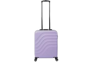 TOTTO - Maleta Trolley Cabina, Modelo Bazy, 55 x 40 x 20 cm, Capacidad 35 L, Alta Resistencia a Impactos, Ruedas 360º, Manija Telescópica, Correas de Compresión Internas, Candado TSA, Color Morado