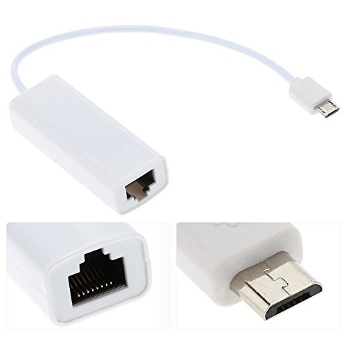 Preisvergleich Produktbild KKMOON RJ45 Mikro USB Ethernet LAN Netzwerkadapter Konverter-adapter