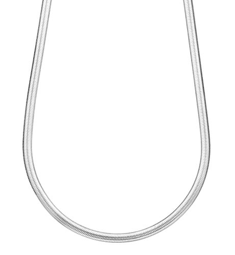 Adara Silber flache Schlangenkette 40,6 cm