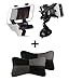 Vheelocityin Double Clamp Mobile Holder + Black & Grey Neck Cushion RS.349.00