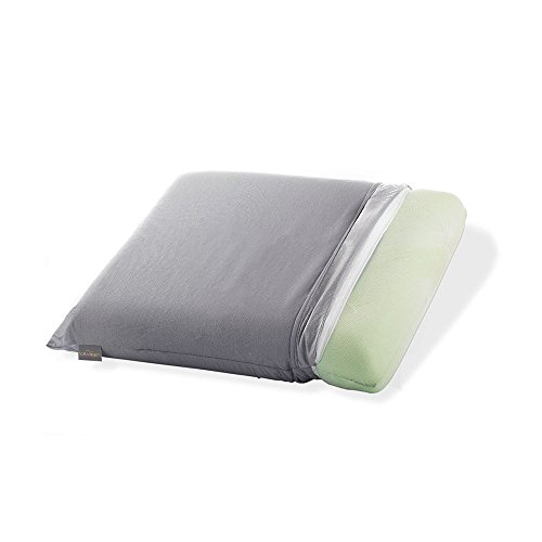 Preisvergleich Produktbild etérea Reisekissen Nackenstützkissen Viskose / Nackenkissen Visco Schaum / Kissen für Reisen / Farbe Grau / Größe: 35x45 cm