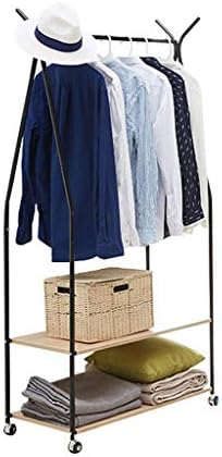 ZHA Coat Stand Clothes Rack Hat Rack Multifunction Hooks For Big Storage Bedroom Office Hallway Garage Free Standing Iron Black White 172 * 90 * 39 Cm & Rack hat (color : BLACK)
