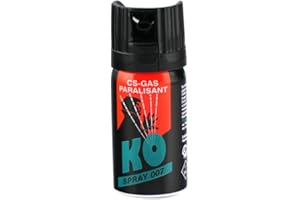KO Security CS-Spray 40 ml – Breitstrahl Personenabwehrspray mit BKA-Zulassung - modernes Design - kompakt und diskret