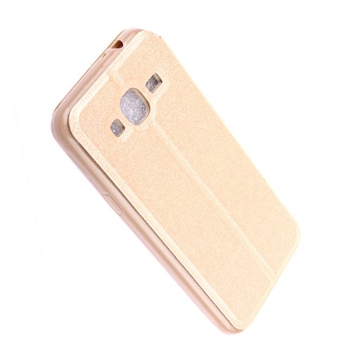 Misemiya    - Funda para Samsung Galaxy J3  2016  - Funda Solo  Cover Sport Sporte Oro