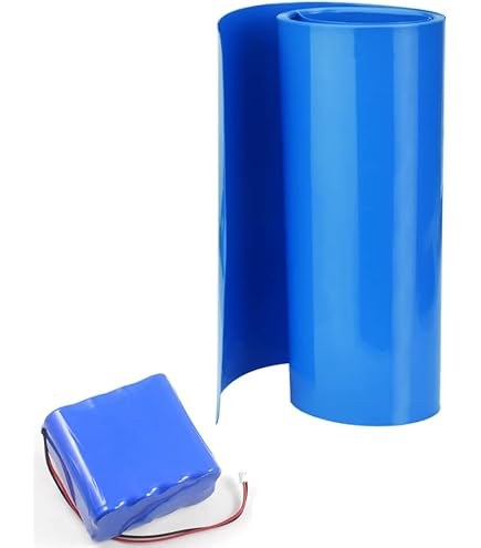 Gaine Thermorétractable PVC 350mm X 220mm – Pour Batteries, Protection, Bleu