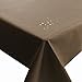 Produktbild NL Meterware Stoff Farbe, Breite & Länge wählbar - Braun TEFLON Eckig 130 x 190 bzw. 190x130 cm Tischdecke Kein Wachstuch Gartentischdecke Lotus Effekt wasserabweisend Lebensmittelecht