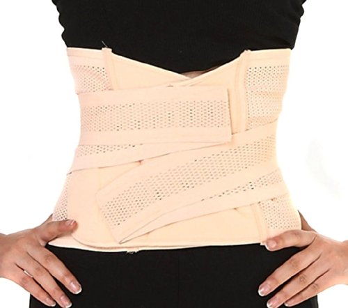 Nsstar Postpartum Recovery Belly Abdomen Waist Slimming Shaper Wrapper Belt Breathable (L)