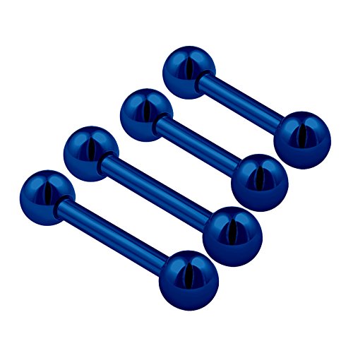 4PCS Surgical Steel Barbell Rings 16 gauge 6mm 8mm 3mm Ball Eyebrow Tragus Earrings Daith Piercing Jewellery See More Colors