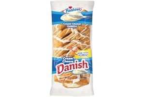 BUG'S PANTRY (Box of 6) Hostess Iced Cream Cheese Danish Single Serve 5oz (142g) each - America's No1 Pastry Brand (Imported) 852g in Total