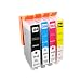 Produktbild civoprint Ersatz-Tintenpatronen für HP 364 X L kompatibel für HP Photosmart 5510 5511 5512 5514 5515 5520 5522 5524 6510 6520 6512 6515 7510 7520 7515 B8550 B8558 B110 C B010 a C5370 C5383 C5388 C6324 C6380 D5460 D7560 C310 a C410 A B209 A B210 A Deskjet 3070 A (1 schwarz, 1 cyan, 1 magenta, 1 gelb) 4 Stück