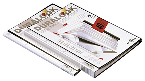 Durable Duralook Plus - Archivador con 10 fundas pl  sticas transparentes  color negro