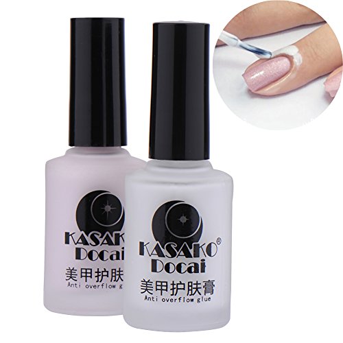 DINGANG® Generic White Peel Off Liquid Tape & Peel Off Base Coat Nail Art Liquid Palisade