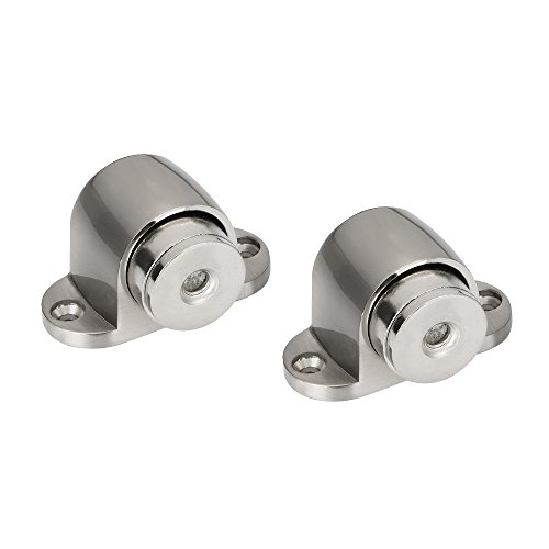 hysagtek 2 pcs tope para puerta magnético de acero inoxidable montado en la puerta tapón con tornillos, no golpe o Hitting paredes
